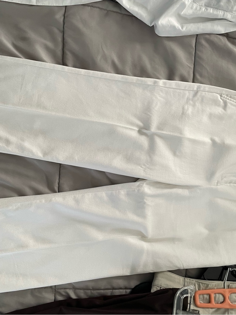 Madison White Cropped Women's Pants - 4 Petite, Tailored, Ankle-Length
